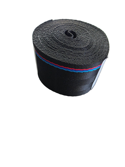 M stripe seat belts